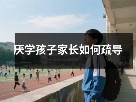 厌学孩子家长如何疏导