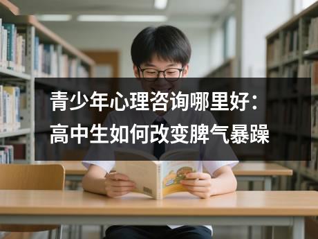 青少年心理咨询哪里好：高中生如何改变脾气暴躁
